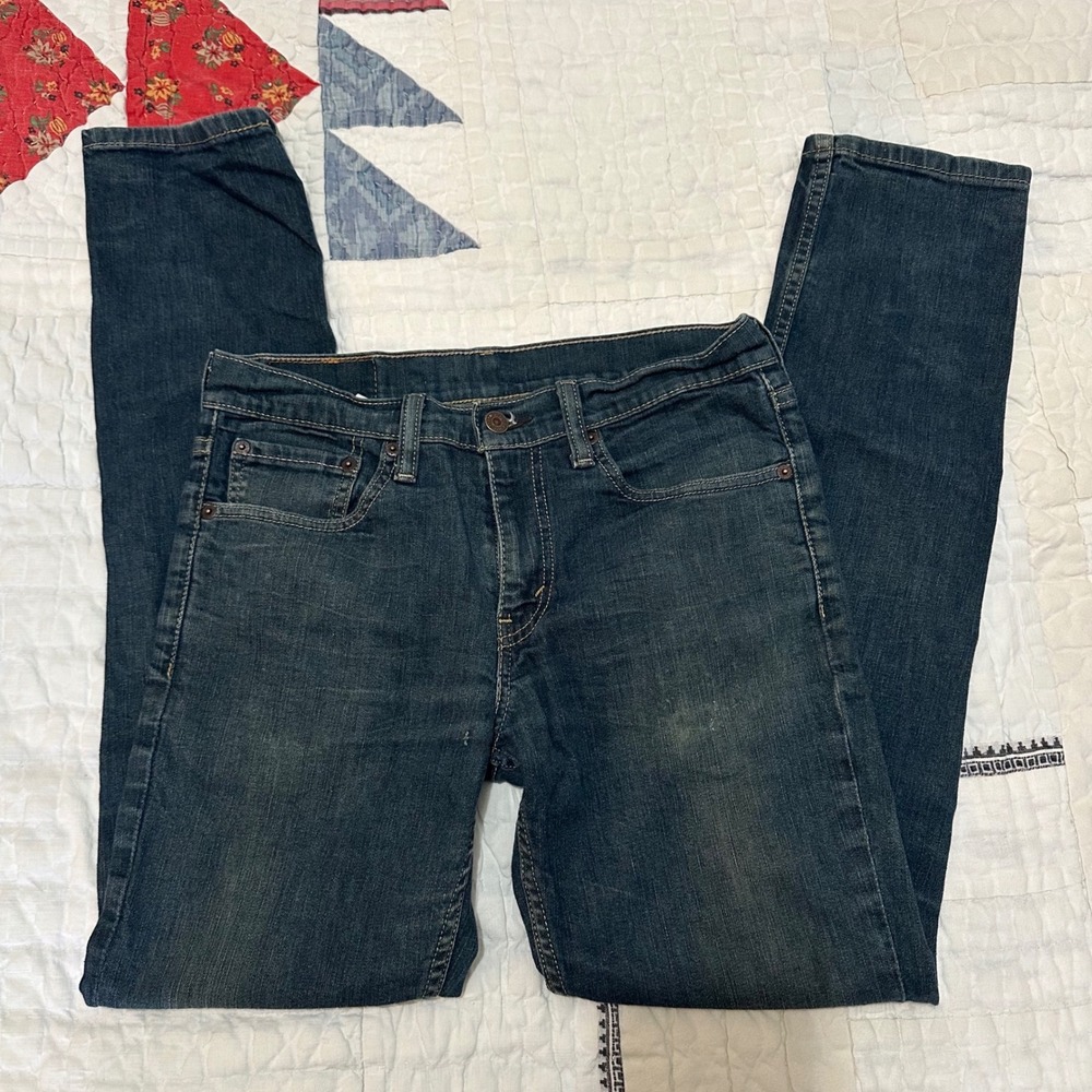 Levi's 511 Slim Fit Dark Wash Blue Jeans 31x32 04511-0408